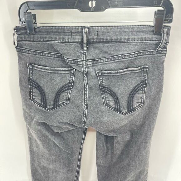 Hollister Womens Skinny Jeans Denim Mid Rise jegging Stretch Gray Size 5 / 27 - Picture 5 of 10